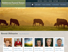 Tablet Screenshot of dahlstromfuneralservice.com